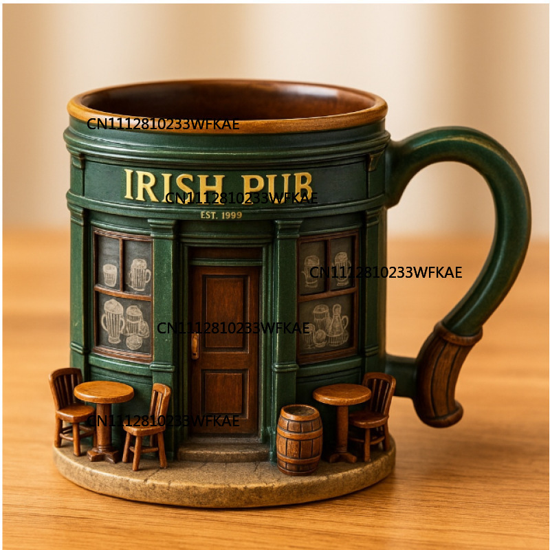 Craft Beer & Wine U- - Mug en acier inoxydable à motif