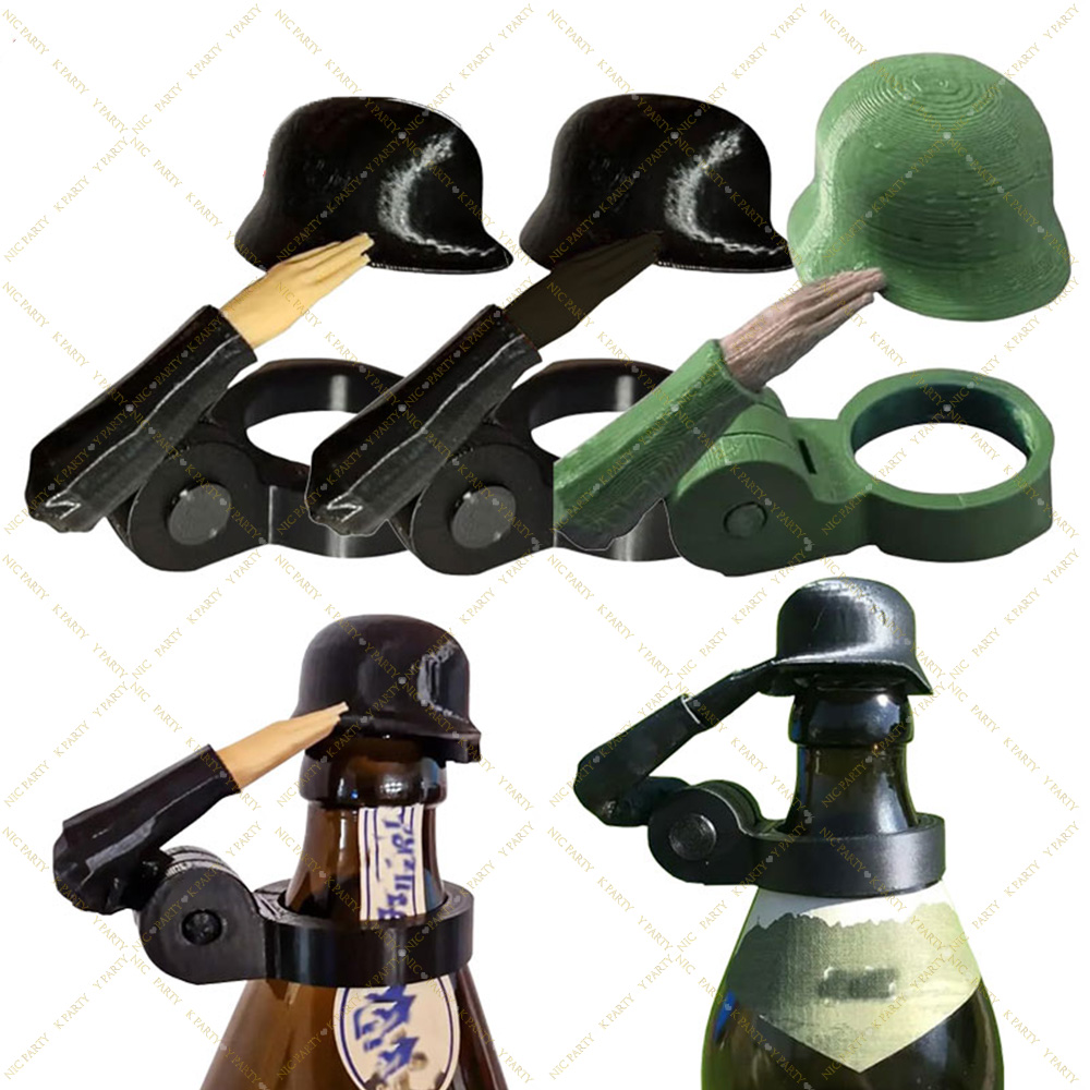 Wine Beer Hat - Casque de soldat amusant pour bouteille