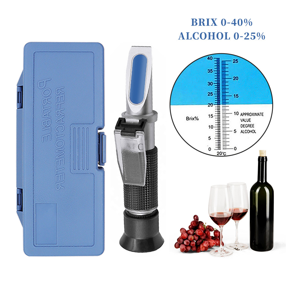 Wine To Beer Alcohol - Réfractomètre portatif pour sucre 0 ~
