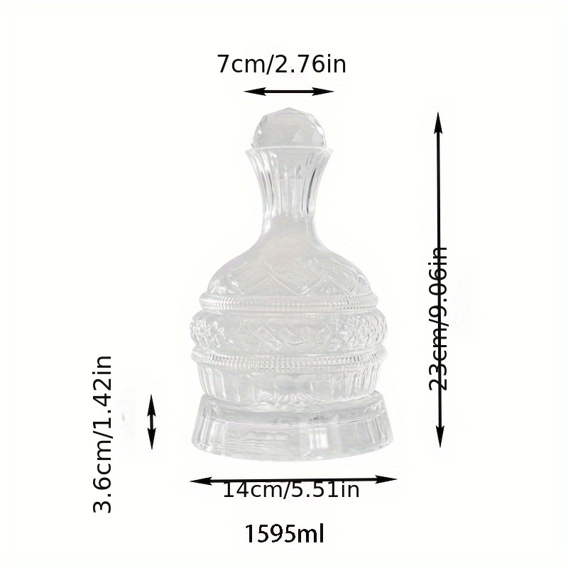 Decanter Aerator Set - Carafe à vin en cristal, ensemble