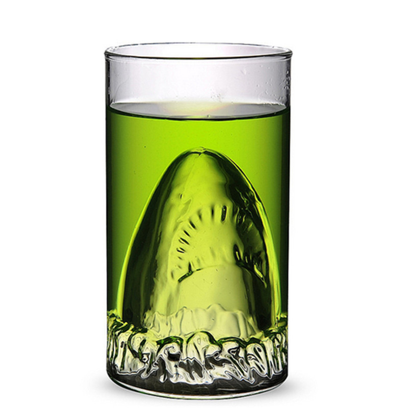Wine Beer Coffee - Tasse à boire requin à double