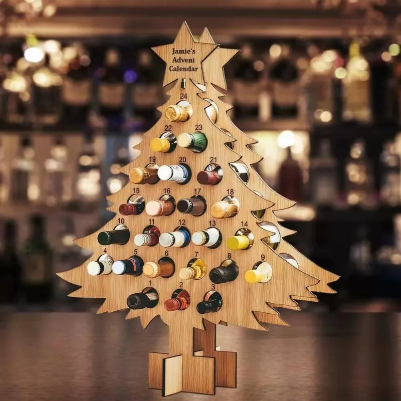 Craft Beer & Wine U- - Arbre de Noël en bois pour