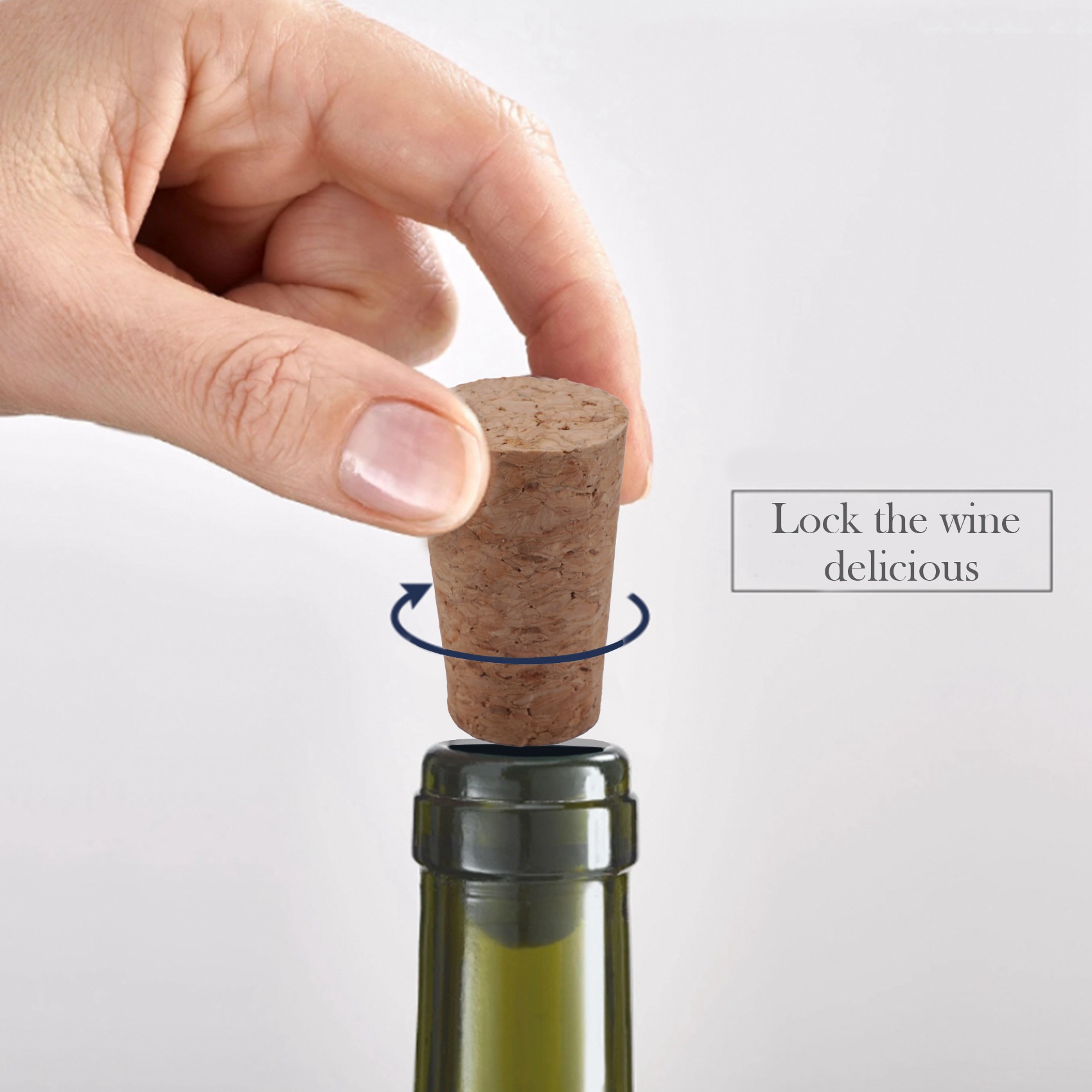 Craft Beer & Wine U- - Bouchon de bouteille en bois tendance