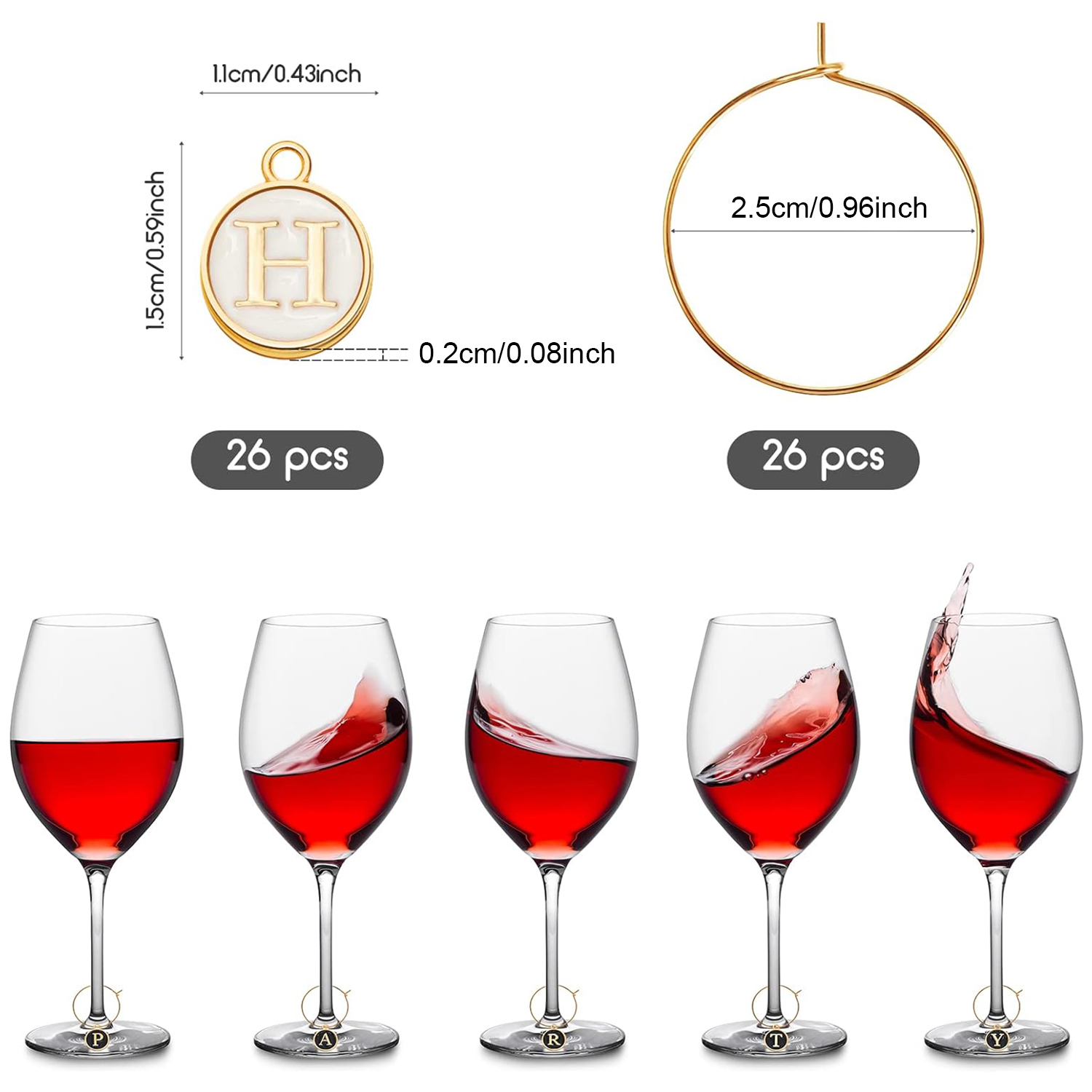 Breloques à vin pour verres à  - Wine Or Beer avis et prix