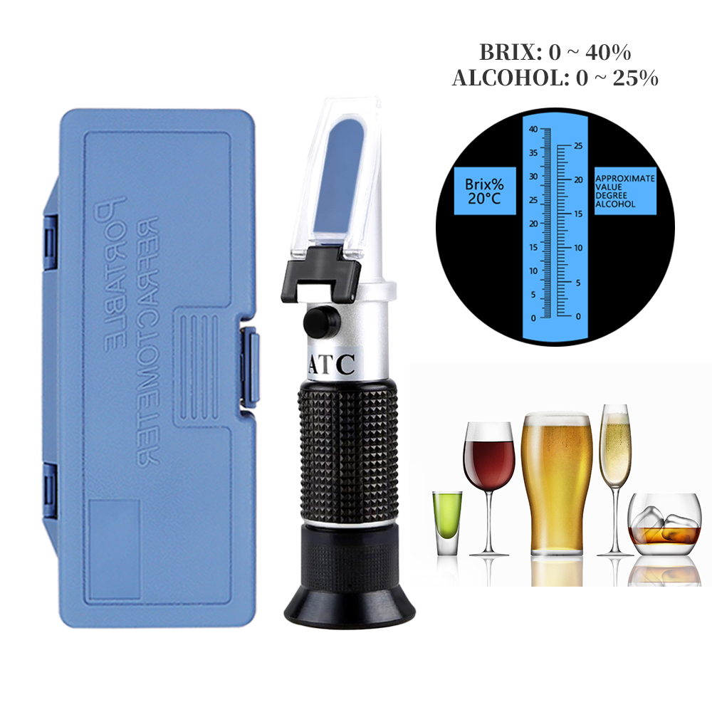 Réfractomètre Brix d'alcool po - Wine To Beer Alcohol avis et prix