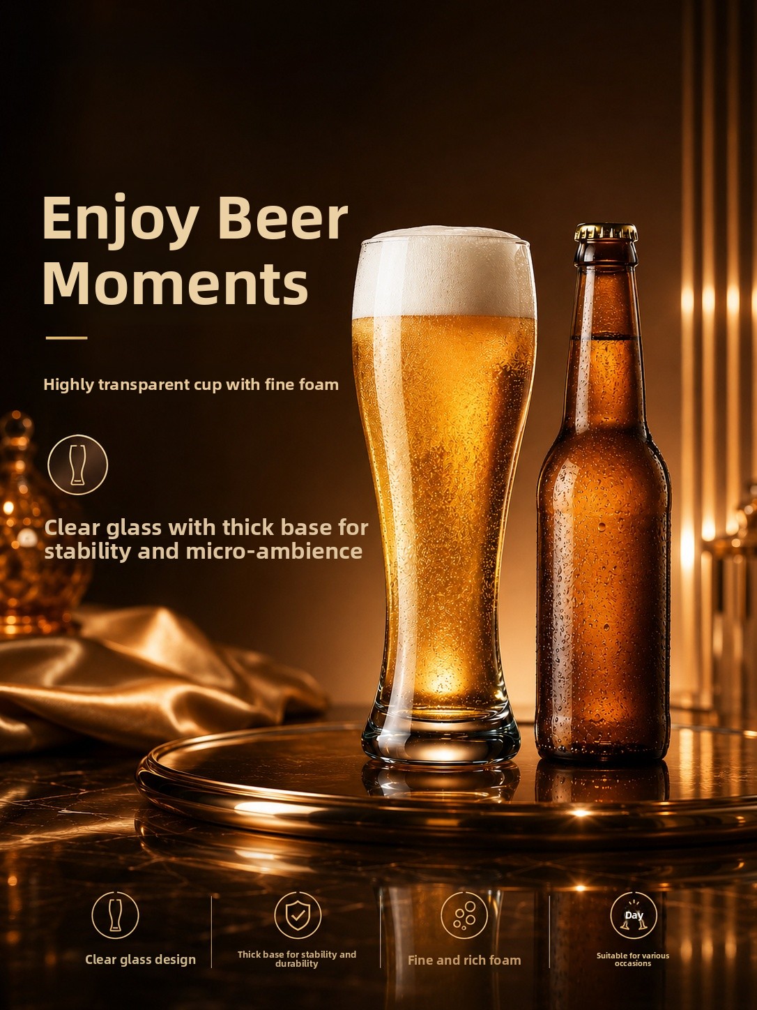 Verre à bière de grande capaci - Craft Beer & Wine U- avis et prix