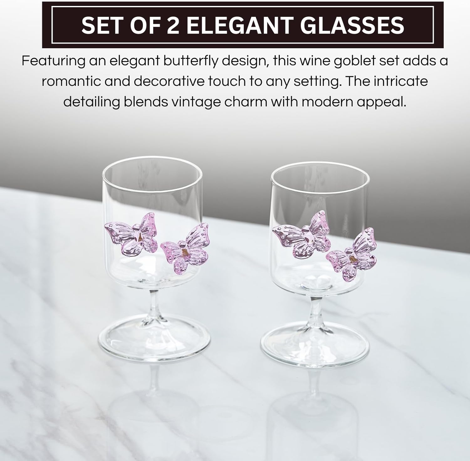 Verres à vin et à eau papillon - Wine Or Beer avis et prix