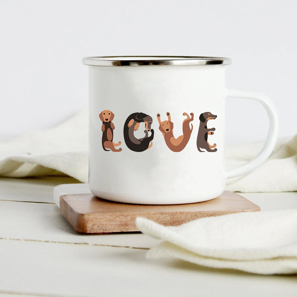 Tasse en émail créative imprim - Wine Beer Coffee avis et prix