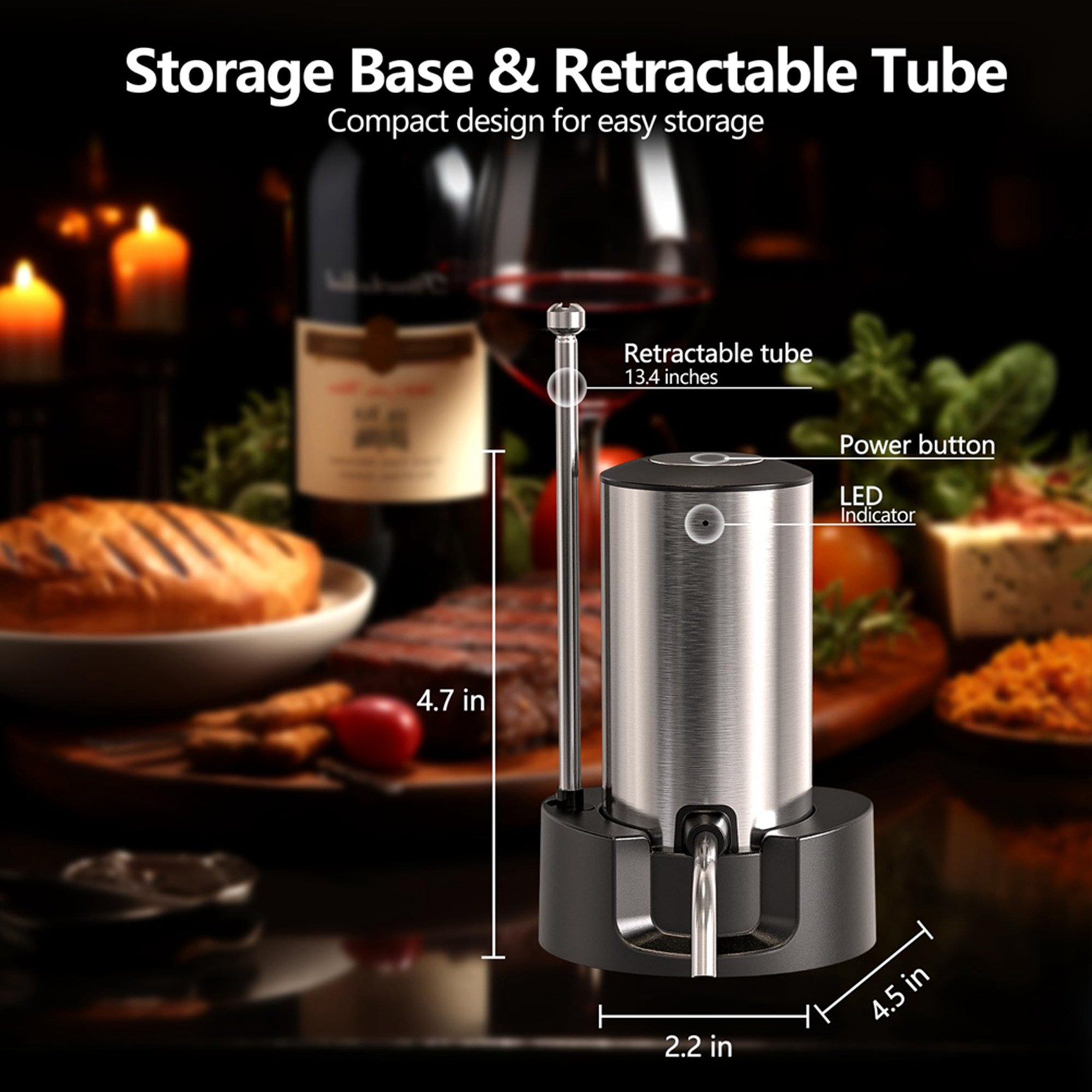 ABJI-4X Aérateur de vin électr - Decanter Aerator Set avis et prix