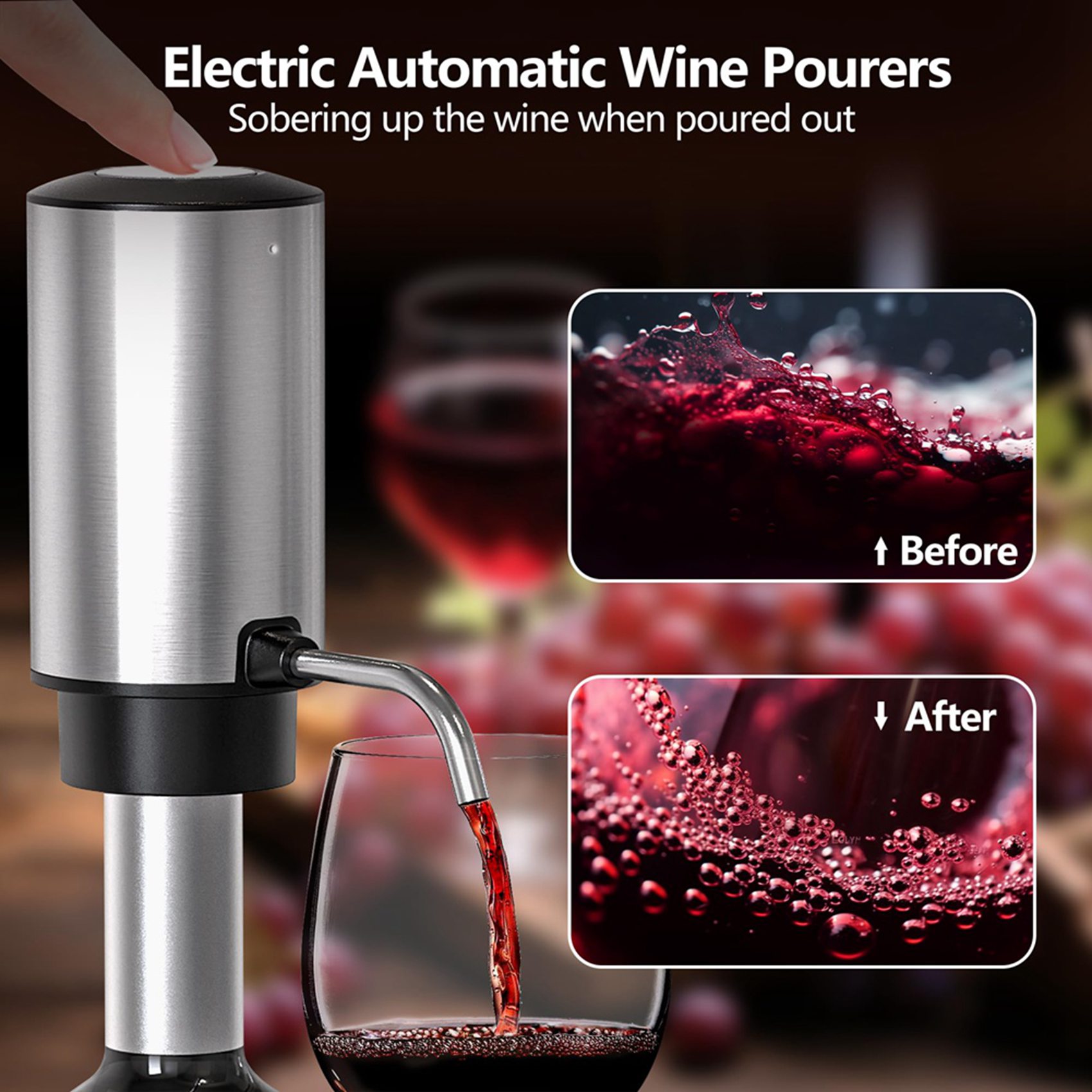 ABJI-4X Aérateur de vin électr - Decanter Aerator Set avis et prix