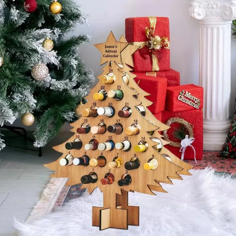 Arbre de Noël en bois pour le  - Craft Beer & Wine U- avis et prix