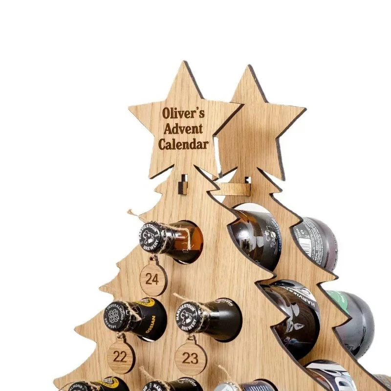 Arbre de Noël en bois pour le  - Craft Beer & Wine U- avis et prix