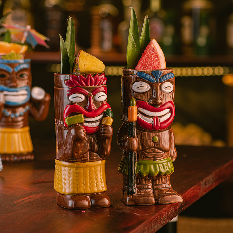 Mug Tiki en céramique, tasse à - Wine Beer Coffee avis et prix