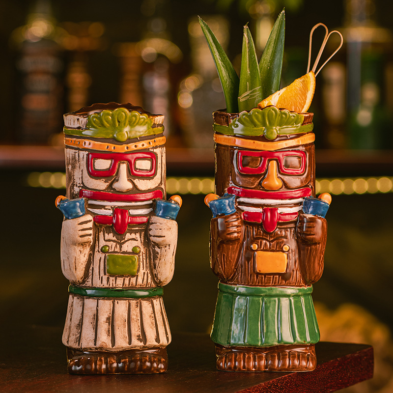 Mug Tiki en céramique, tasse à - Wine Beer Coffee avis et prix