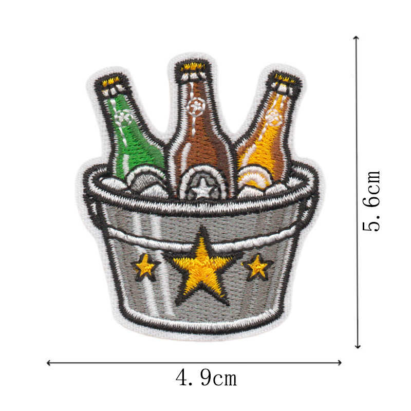 Patch brodé créatif à thème bi - Wine Beer Difference avis et prix